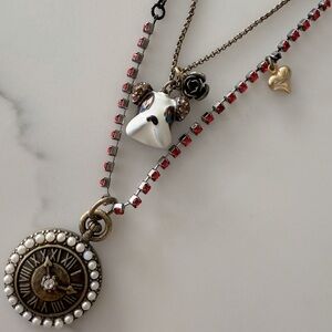 Vintage Betsey Johnson English Bulldog Necklace